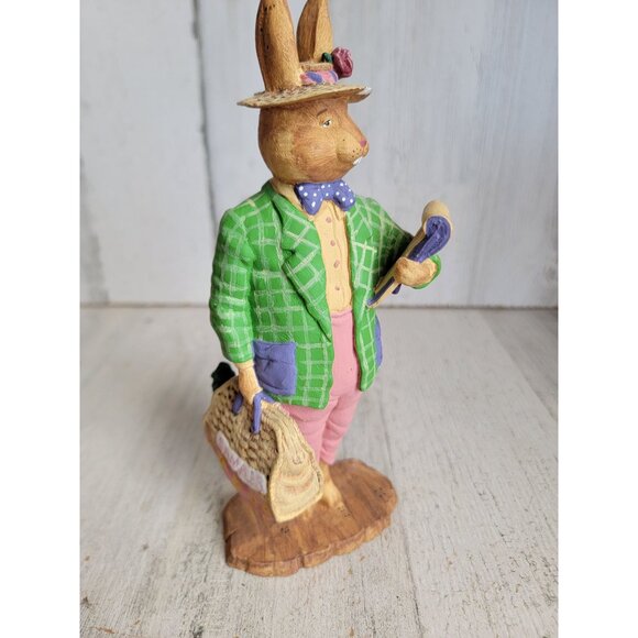 Dept 56 rabbits general store owner spring home decor vintage - Picture 2 of 11